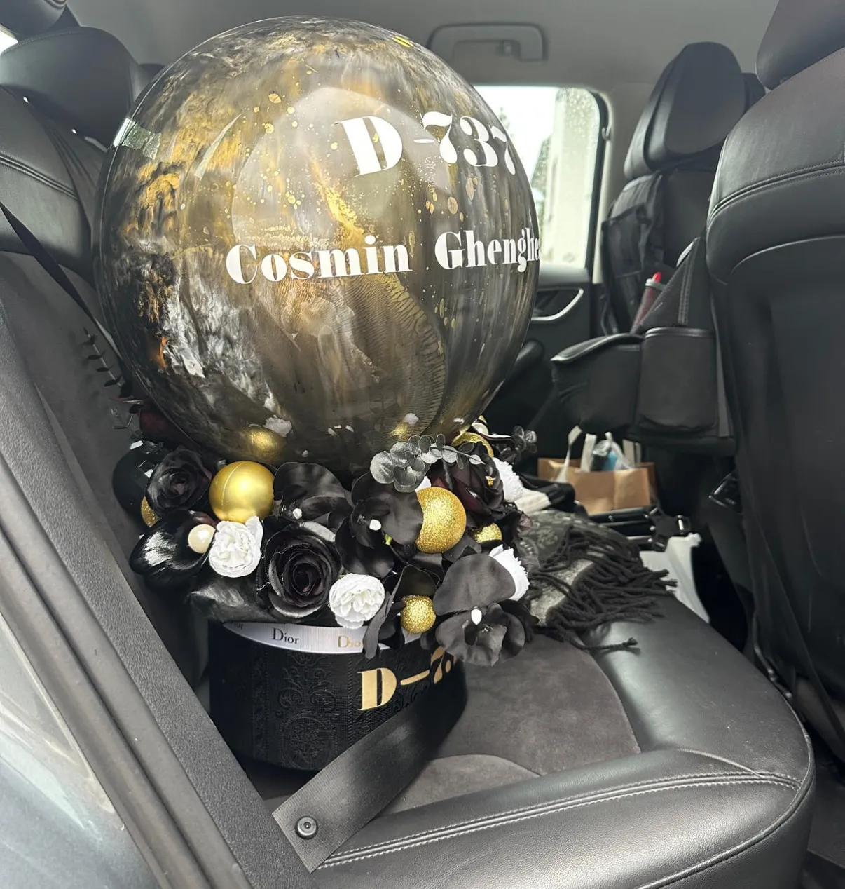 Ballon Detail im Auto