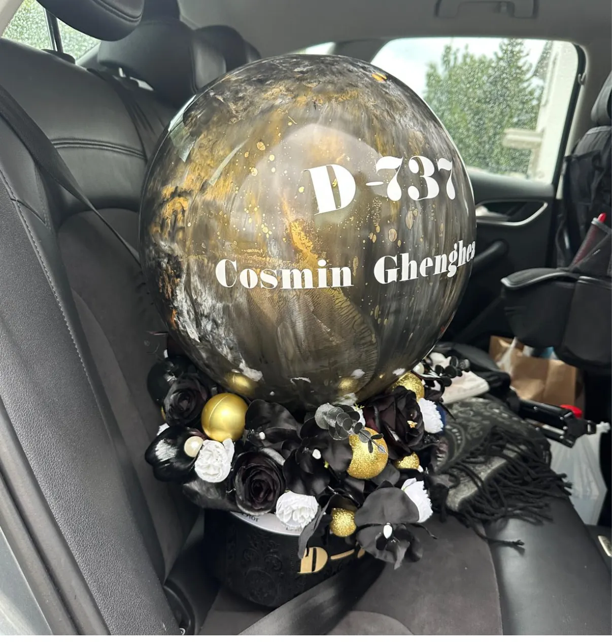 Ballon im Auto