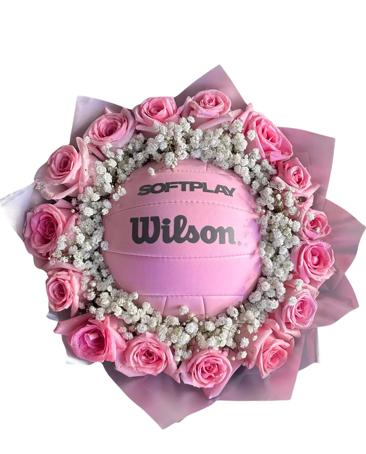 Blumenball Rosa Volleyball