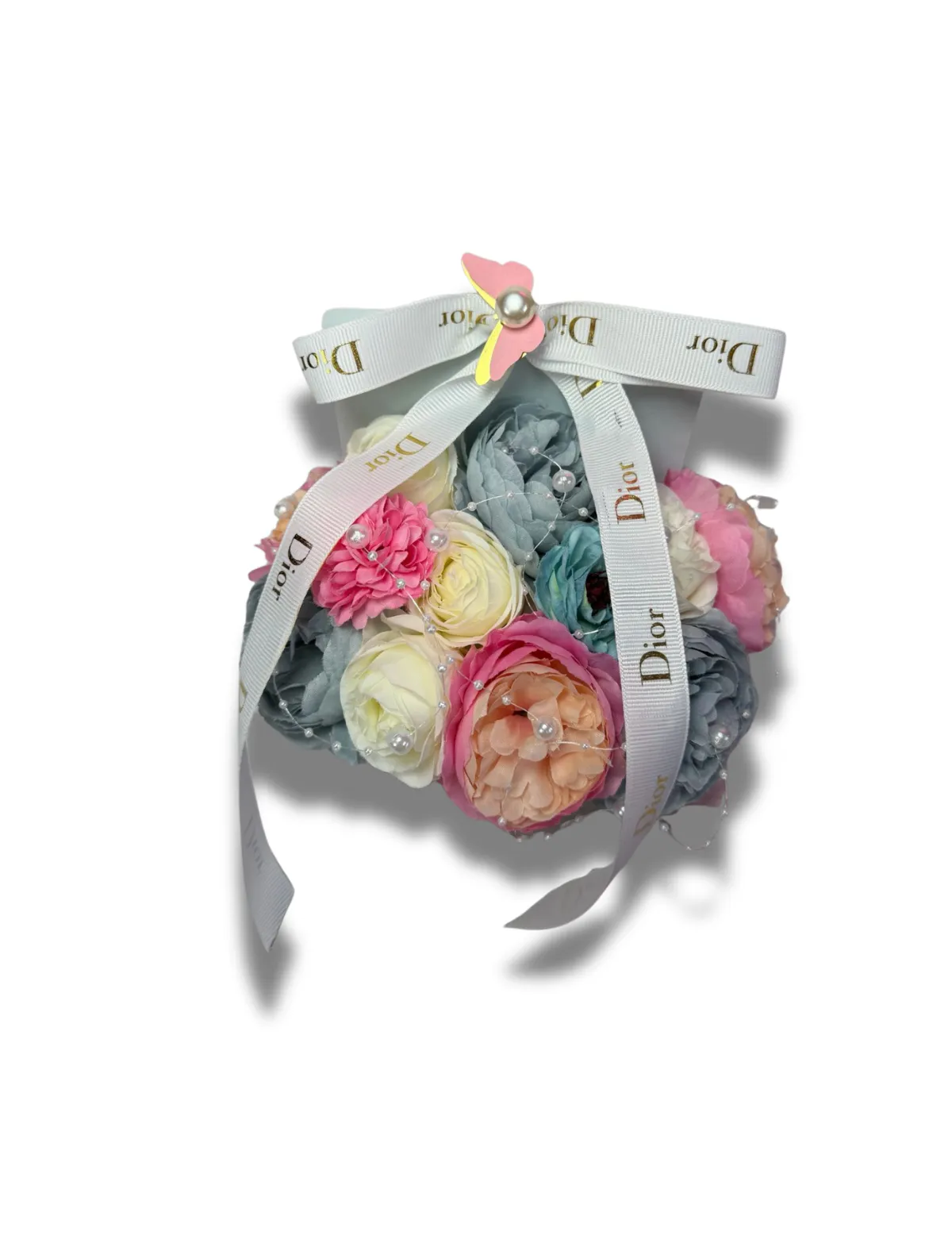 Luxus-Blumenbox "Dior"-Schleife