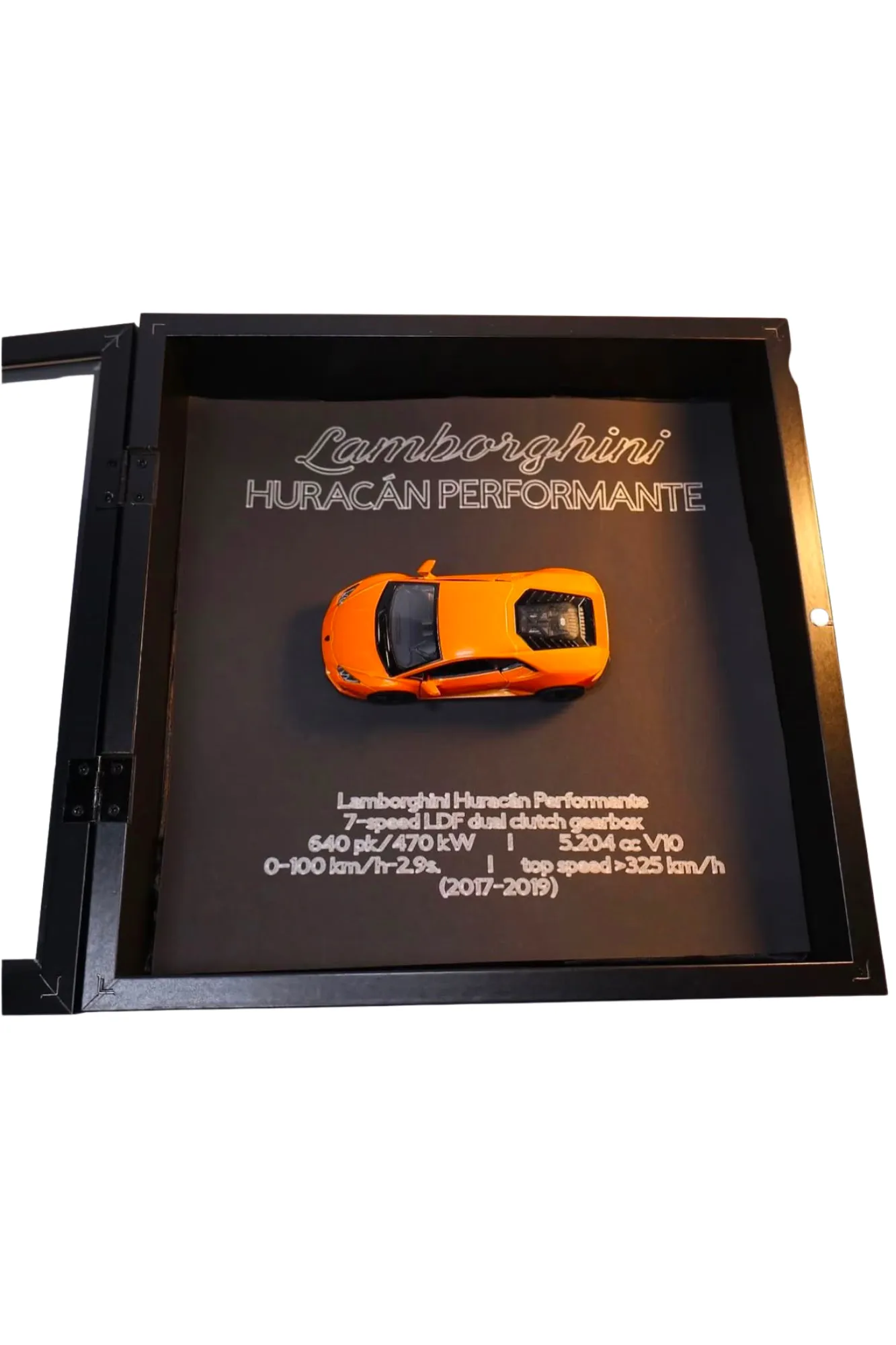 Lamborghini Modellauto Bilderrahmen
