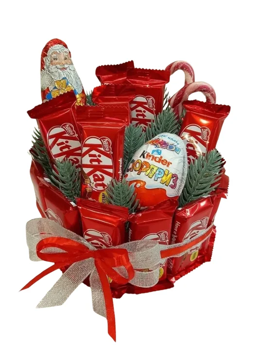 Weihnachts-Süßigkeitenstrauß