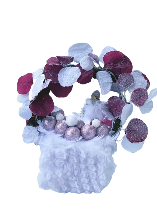 Winterzauber-Gesteck Rosa